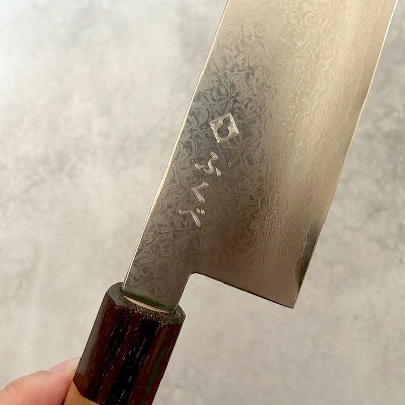 【三徳包丁】VG10 16層 ダマスカス | 野鍛冶 | ふくべ鍛冶