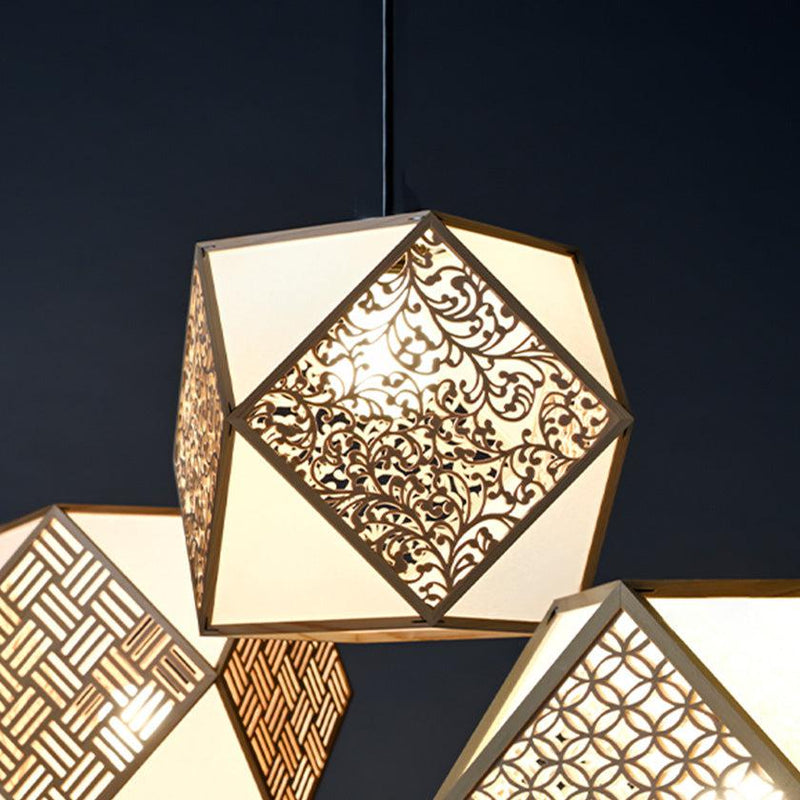 【ペンダントライト・照明】KIRIKO Pendant Light 唐草 (S-Lサイズ) | 京指物 | 村山木工