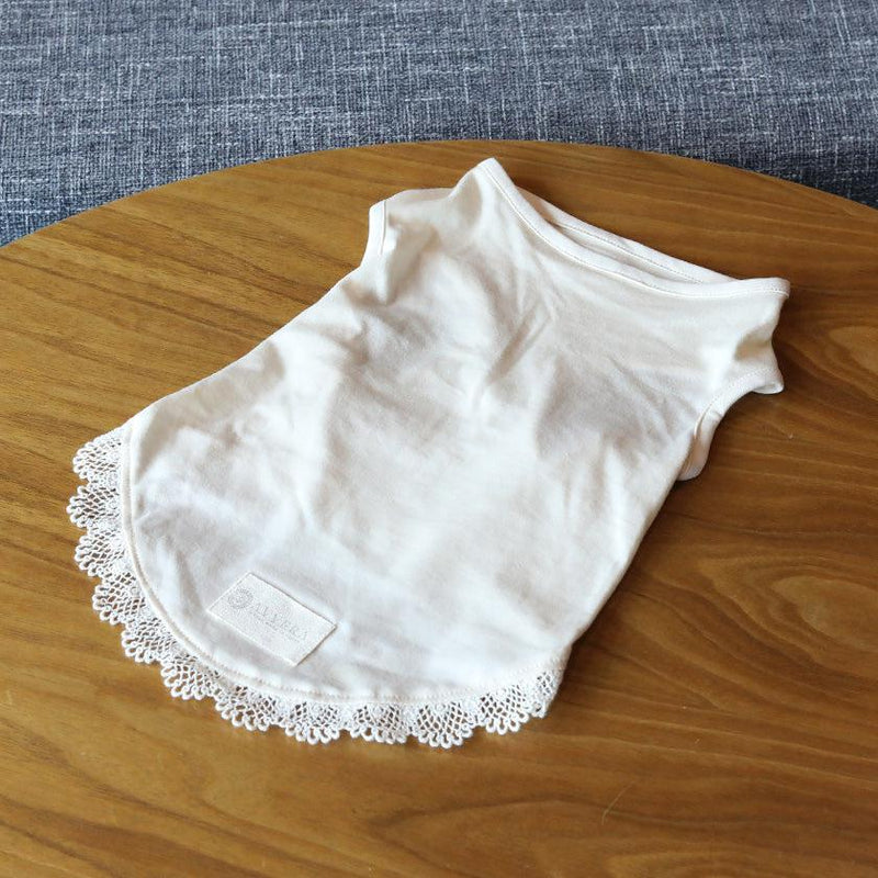 【ペット用肌着】大切なペットのためのアルティメイトピマ裾飾り肌着 Cタイプ | オーガニック製品 | AVVERA