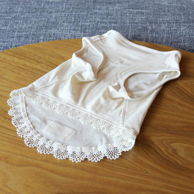 【ペット用肌着】大切なペットのためのアルティメイトピマ裾飾り肌着 Cタイプ | オーガニック製品 | AVVERA