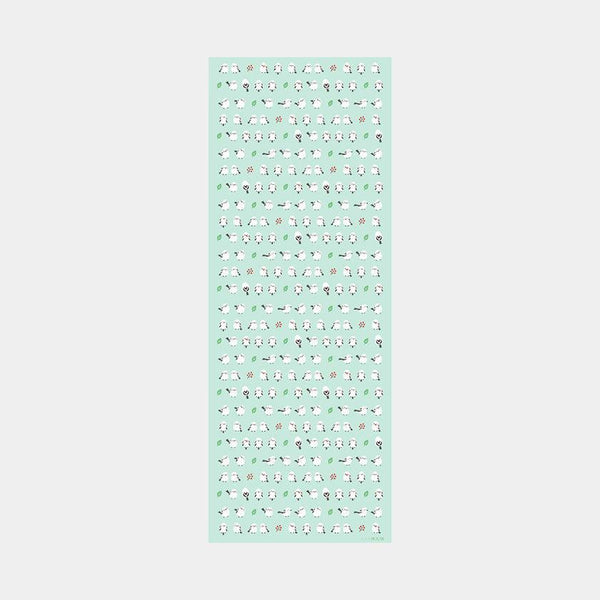 【手ぬぐい】ちゃんこいシマエナガ エメブルー | 横浜捺染 | 濱文様