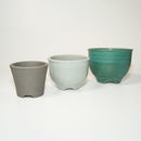 【植木鉢】大道鉢 黒化粧 3～5号 | 丹波立杭焼 | 市野伝市窯