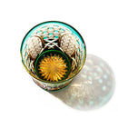 【江戸切子】菊繋ぎに籠目紋 オールドグラス | TABLEAU