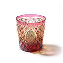 【江戸切子】菊繋ぎに籠目紋 オールドグラス | TABLEAU