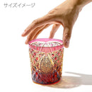 【江戸切子】菊繋ぎに籠目紋 オールドグラス | TABLEAU