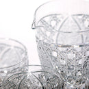 【江戸切子】菊繋ぎに籠目紋 酒器三点揃 | TABLEAU