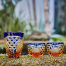 【江戸切子】菊繋ぎに籠目紋 酒器三点揃 | TABLEAU