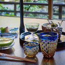 【江戸切子】菊繋ぎに籠目紋 酒器三点揃 | TABLEAU