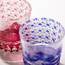 【江戸切子】富嶽三十六景「凱風快晴」「神奈川沖波裏」に菊籠目紋 オールドグラス | TABLEAU