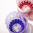 【江戸切子】富嶽三十六景「凱風快晴」「神奈川沖波裏」に菊籠目紋 オールドグラス | TABLEAU