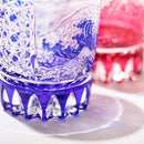 【江戸切子】富嶽三十六景「凱風快晴」「神奈川沖波裏」に菊籠目紋 オールドグラス | TABLEAU