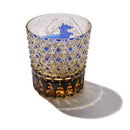 【江戸切子】富嶽三十六景「凱風快晴」「神奈川沖波裏」に菊籠目紋 オールドグラス | TABLEAU