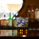 【江戸切子】富嶽三十六景「凱風快晴」「神奈川沖波裏」に菊籠目紋 オールドグラス | TABLEAU