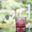 【江戸切子】富嶽三十六景「凱風快晴」「神奈川沖波裏」に菊籠目紋 オールドグラス | TABLEAU