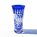 【江戸切子】富嶽三十六景 「凱風快晴」「神奈川沖浪裏」に福菱 花瓶 | TABLEAU