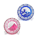 【江戸切子】富嶽三十六景「凱風快晴」「神奈川沖波裏」に福菱 飾皿 | TABLEAU