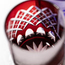 【江戸切子】赤富士・波富士に矢来紋 オールドグラス | TABLEAU