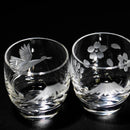 【江戸切子】富士山に鶴・桜 冷酒グラス | TABLEAU