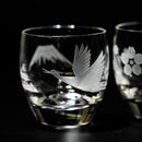 【江戸切子】富士山に鶴・桜 冷酒グラス | TABLEAU