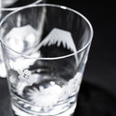 【江戸切子】富士山に鶴・桜 オールドグラス | TABLEAU