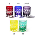 【江戸切子】矢来魚子紋 オールドグラス | TABLEAU