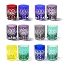 【江戸切子】矢来魚子紋 オールドグラスペア | TABLEAU