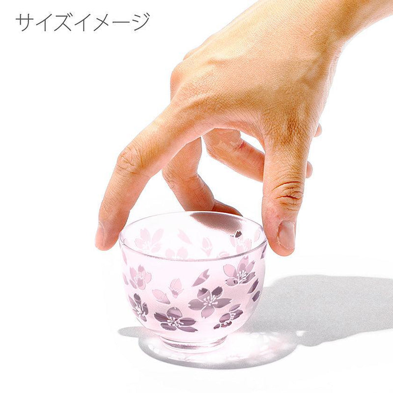 彫刻 夢柄子｜桜紋 ぐい呑ペア (容量80ml) | TABLEAU ｜BECOS