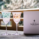 【彫刻 夢柄子】桜紋 ワイングラスペア | TABLEAU