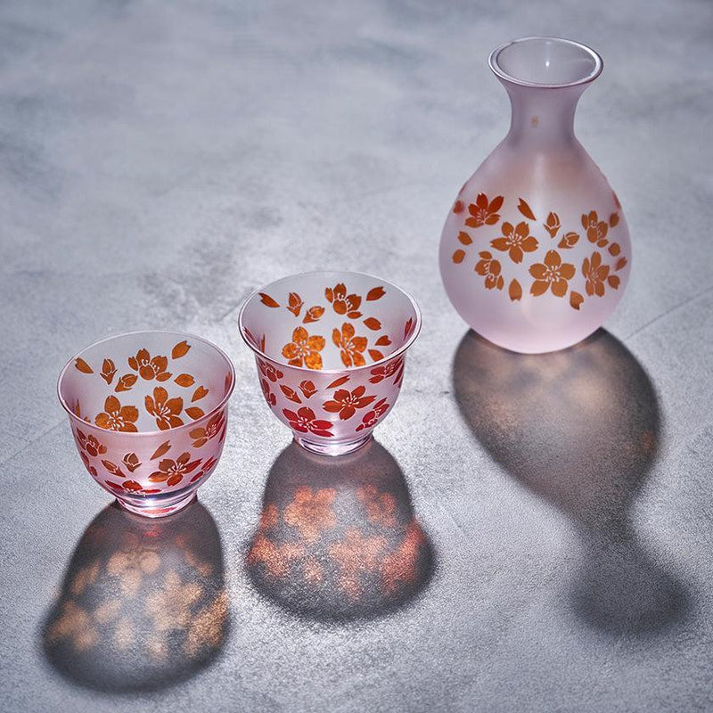 【酒器3点セット】夢柄子 桜紋 | 彫刻 | 太武朗工房