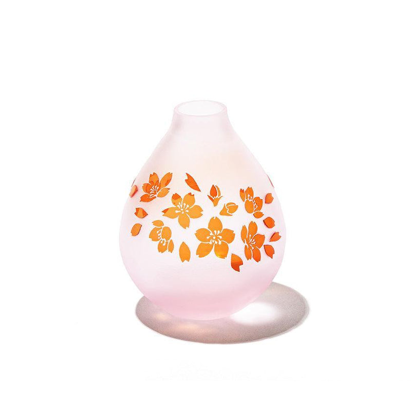 【花瓶】夢柄子 桜紋 しずく一輪挿 ピンク/レッド | 彫刻 | 太武朗工房
