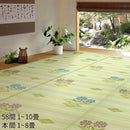 【カーペット】洗えるい草風カーペット