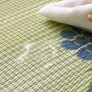 【カーペット】洗えるい草風カーペット