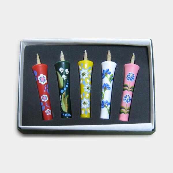 【キャンドル】2匁5本セット 洋花 (弐) | 和ろうそく | 中村ローソク