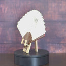 【扇子】男持 干支扇子 丑 唐木竹 描き絵 2 | 江戸扇子｜雲錦堂 深津扇子店