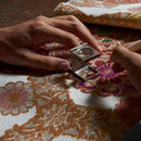 【お皿】 ORI-ZARA (桜) ブルー L｜西陣織