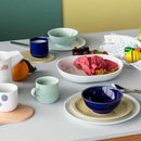 【有田焼】2016/ タフ プレート 130 (ブルー)