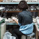 【有田焼】2016/ ポーリーン デルトゥア 花瓶 L (ホワイト-ダークブルー-セラドン)