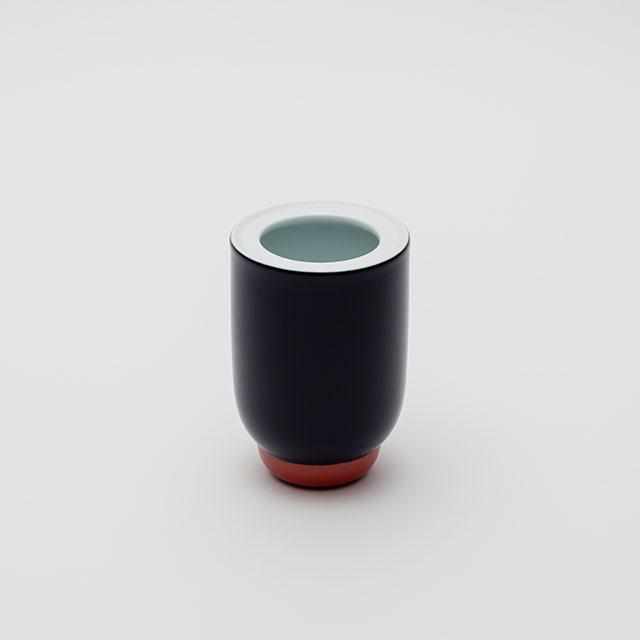 【有田焼】2016/ ポーリーン デルトゥア 花瓶 S (ホワイト-ダークブルー-レッド)