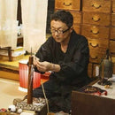 【京念珠】ねこのわ (中野伊助) 猫用ネックレス ＆ ピアスセット KURAMA