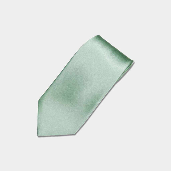 【ネクタイ】オパールグリーン 雅 33匁シルクサテン | 郡内織物 | 富士桜工房