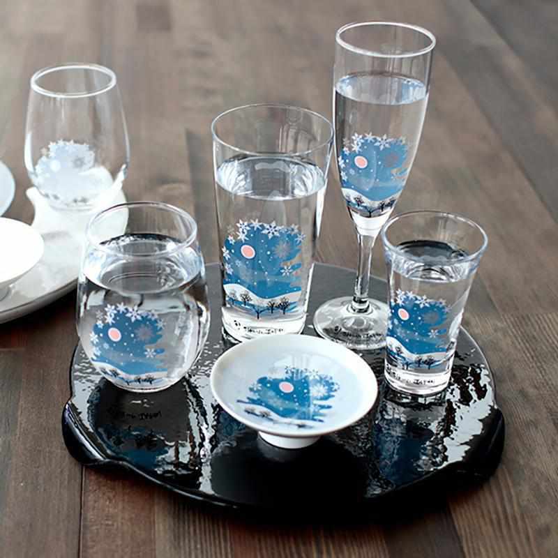 【タンブラーグラス2点セット】冷感 雪結晶 | 丸モ高木陶器