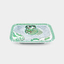 【古伊万里焼】林九郎窯 絞り 長角プレート moegi