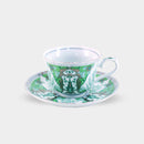 【古伊万里焼】林九郎窯 葉月 珈琲碗皿 moegi