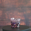 【そば猪口】二重被せ (金赤-瑠璃) おちょこ | 薩摩切子 | satuma