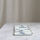 【お皿5枚セット】角平皿 (5柄) 葉唐草 | 三川内焼 | 平戸松山窯