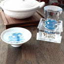 【平盃2点セット】冷感 雪結晶 | 美濃焼 | 丸モ高木陶器