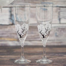 【シャンパングラス2点セット】冷感 桜 | 丸モ高木陶器