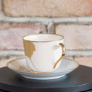 【磁器】大倉陶園 金蝕バラ コーヒーカップ＆ソーサー