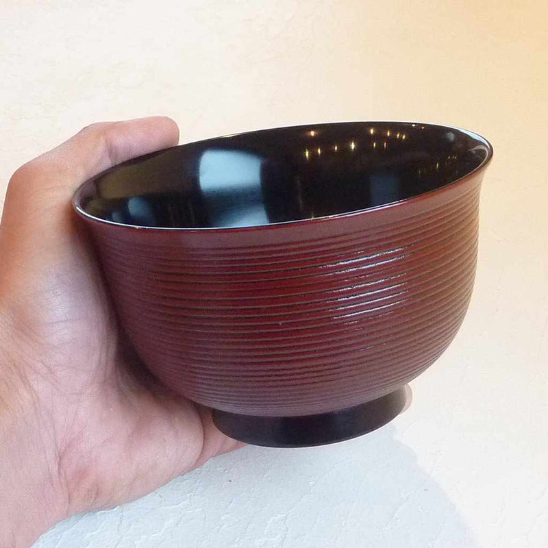 【飯椀】御椀 がら筋後藤塗 | 香川漆器 | 87.5