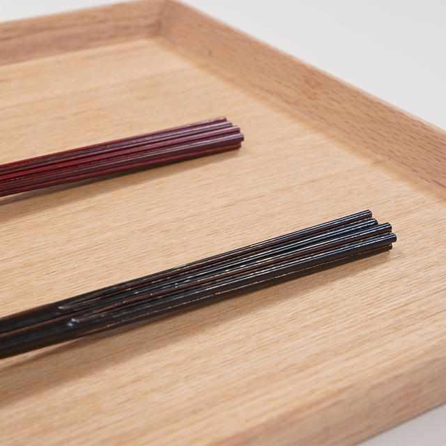 【箸】モダン hanataba urushi 黒 | 若狭塗 | 箸蔵まつかん